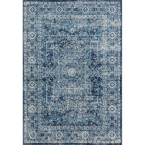 12 ft. 6 in. x 15 ft. Abigail Britta 12x15 Rug, Midnight Blue