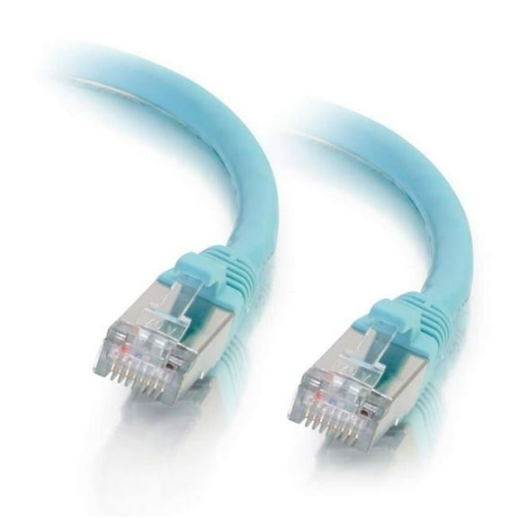 12 ft. Cat6A Snagless Shielded Twisted Pair Ethernet Network Patch Cable, Aqua