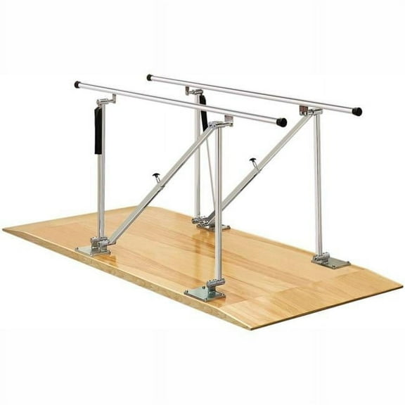 12 ft. Deluxe Wood Platform Mounted Parallel Bars, Height Adjustable