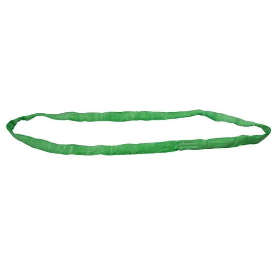 12 ft Green Polyester Endless Round Sling 5300 LBS Vertical Capacity | 4200 LBS Choker | 10600 LBS Basket | Heavy Duty Endless Sling for Wrecker Recovery, Lifting & Towing