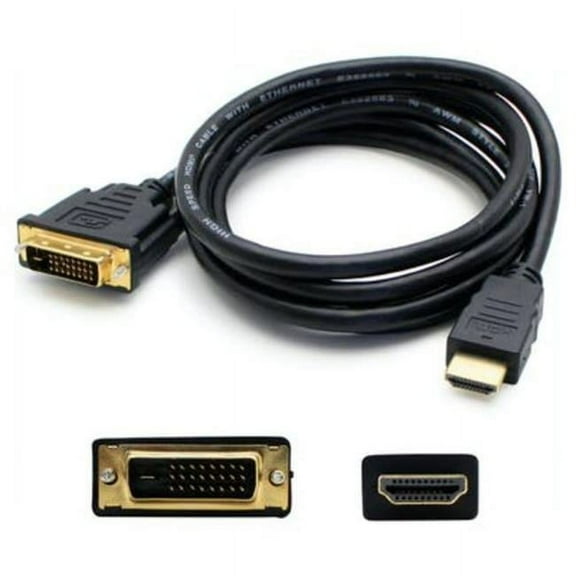 12 ft. HDMI-DVI-D Male to Male Black Adapter Cable