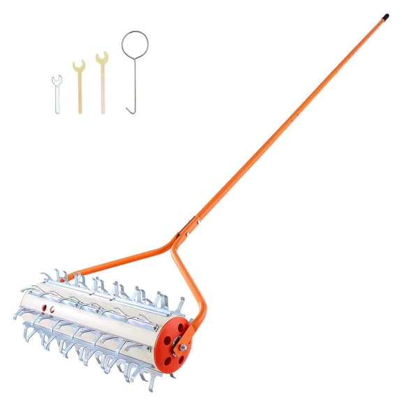 12 ft Lake Weed Roller - Efficient Aquatic Weed Removal Tool with 9 Blades & Aluminum Handles for Easy Use