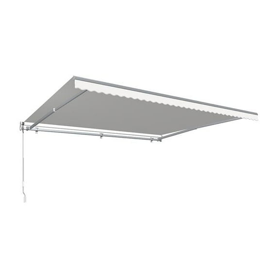 12 ft. Maui Manual Retractable Awning, Off White - 120 in.