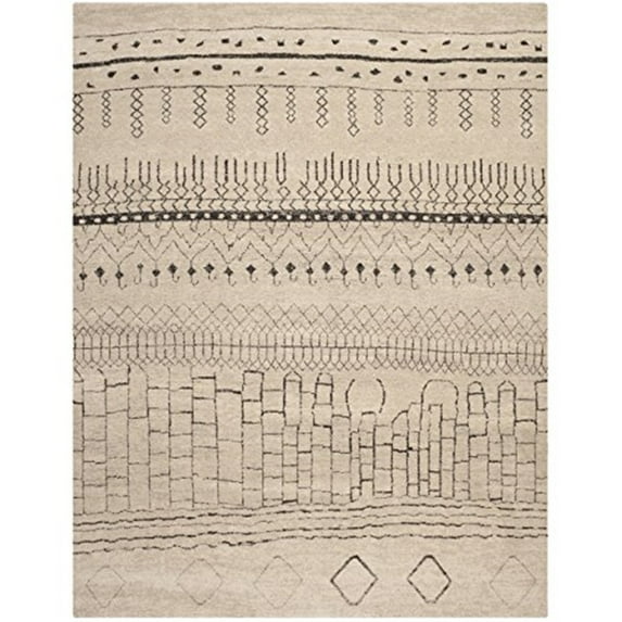 Traditional Rug - Tunisia Polypropylene -Beige-Color:Beige,Design:Traditional,Shape:Large Rectangle,Size:12'L x 9'W