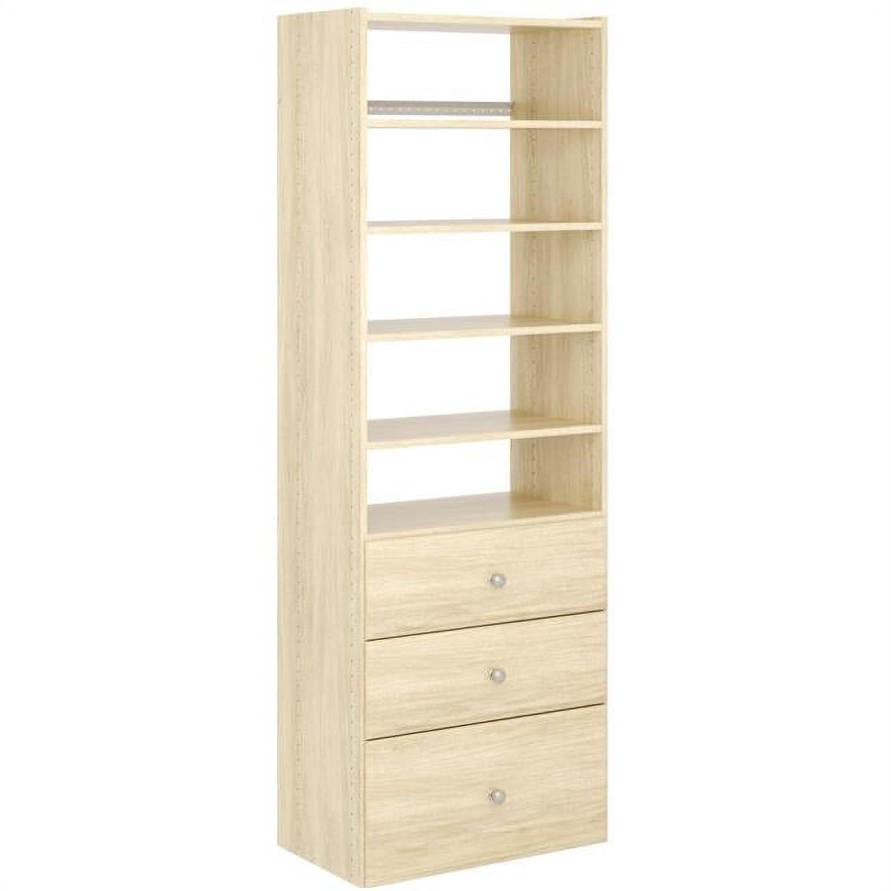 12 ft. Wide Wood Premium Closet Kit, Honey Blonde - Walmart.com