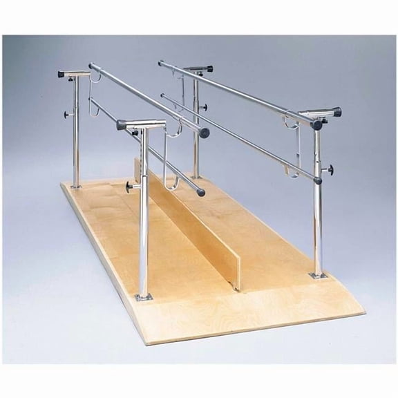12 ft. Wood Platform Mounted Parallel Bars, Height & Width Adjustable