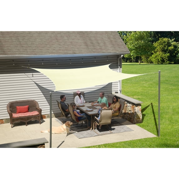 ShelterLogic 12 x 12 ft Cream Square Shade Sail