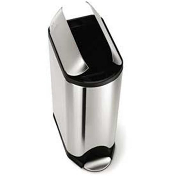 12 gal Butterfly Step Can - Brushed Stainless Steel