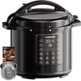 thumbnail image 1 of 12-in-1 Electric Pressure Cooker 8 Quart, 1200W olla de presion Multi-Cooker with Stainless Steel Pot, Slow Rice Cooker, Saute, Steamer, Yogurt & Food Warmer, Delay Timer, Black, 1 of 5