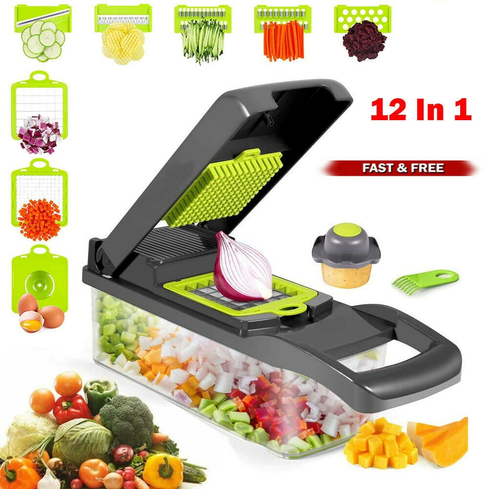 Electric Vegetable Fruit Salad Food Chopper Cutter Slicer Dicer Shredder DENFER
