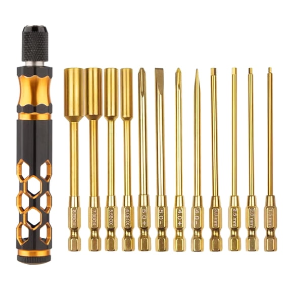 12 in 1 Hexagon Socket Screwdriver Hexagon Head Hexagon Screw Driver Tool Set Professional Remote Tool For FPV Helicopte