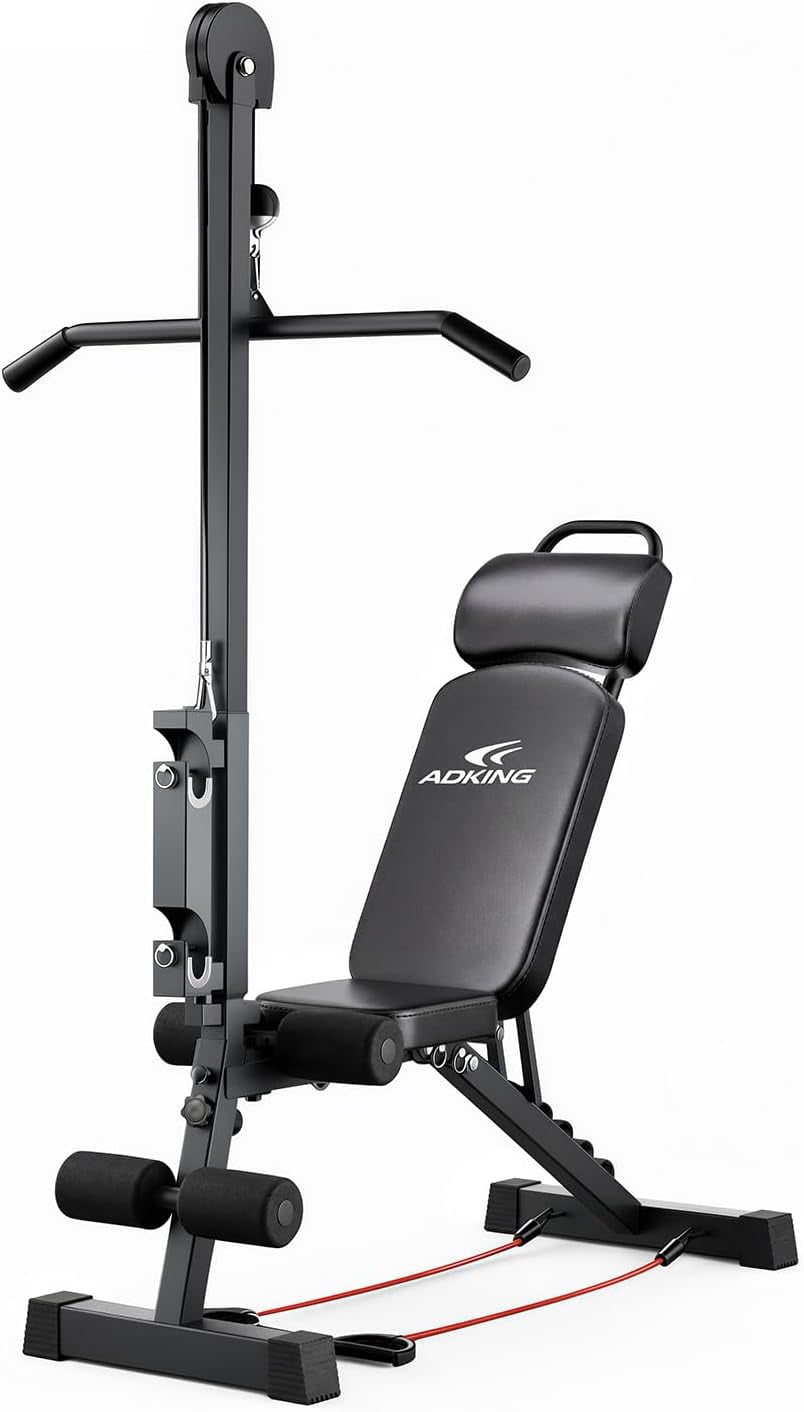 12-in-1 Home Gym LAT Pull Down & High Pulley System - Full Body ...