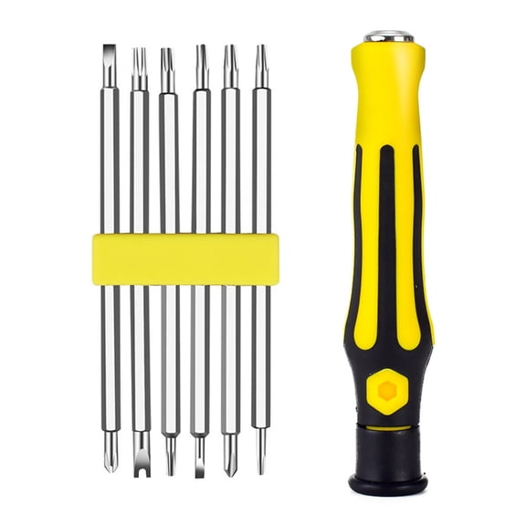 12 in 1 Household Multifunctional Strong Magnetic Screwdriver Bit Set Opening Repair Precision Insulated Improvement