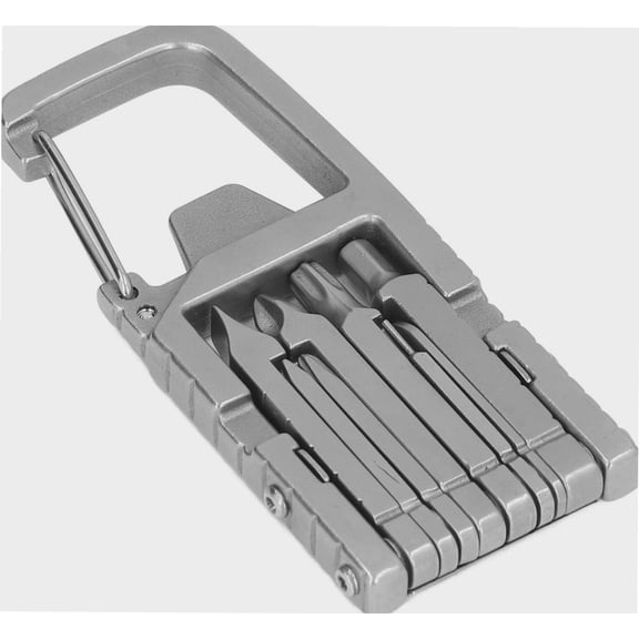 12 in 1 Keychain Multitool, Lightweight Mobile Phone Holder Folding Multi Tool for Daily Use