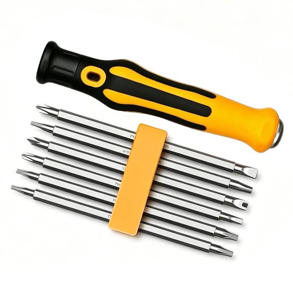 12-in-1 Multi-bit Screwdriver Set Tool in One, Portable Multi-Purpose Screwdriver, Driver Slotted/Pozi/Torx/Square,Nut