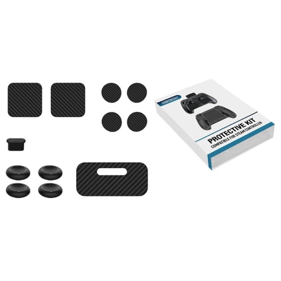 12-in-1 Protection Kit for Steam Controller 2 - Silicone Joystick Caps Dust Cover Set