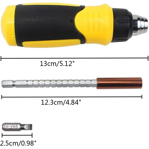 12 in 1 Ratchet Screwdriver Telescopic Repair Tools Set Screw Driver Hand Tools for Home Multi-Function Tools 12 in 1 Screwdriver