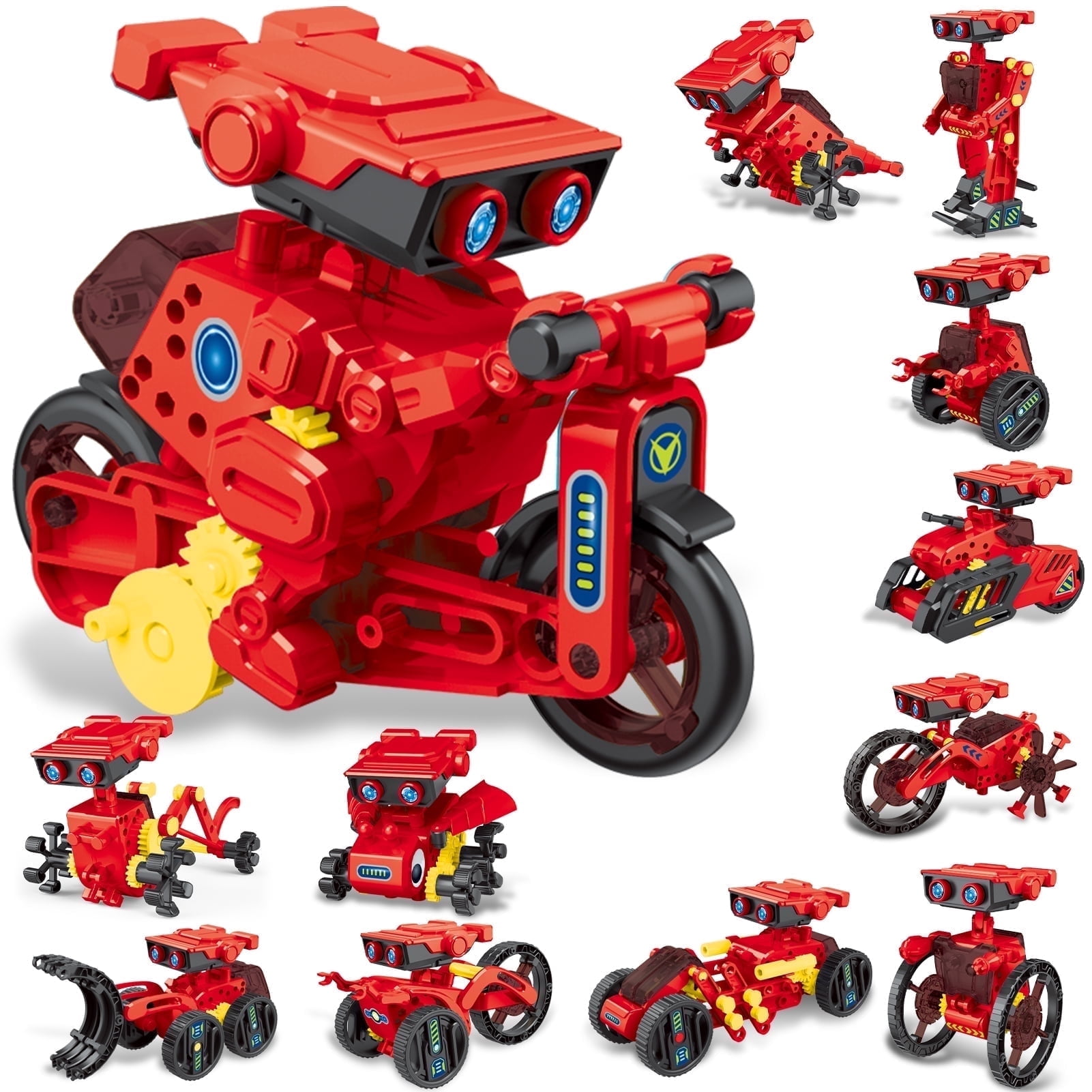 12-in-1 STEM Robot Kit Toys for Kids 8-12, DIY Building Educational ...