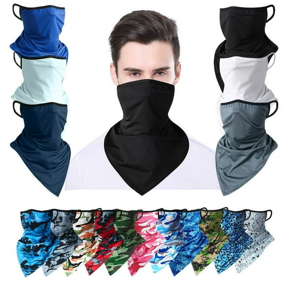 12-in-1 Seamless Bandana Face Mask Headband Scarf Neck Gaiter, UV Sun Dust Protection for Outdoor Sports, Music Festivals, Raves, Riding - Lightweight & Breathable, One Size Fits Most Men Women