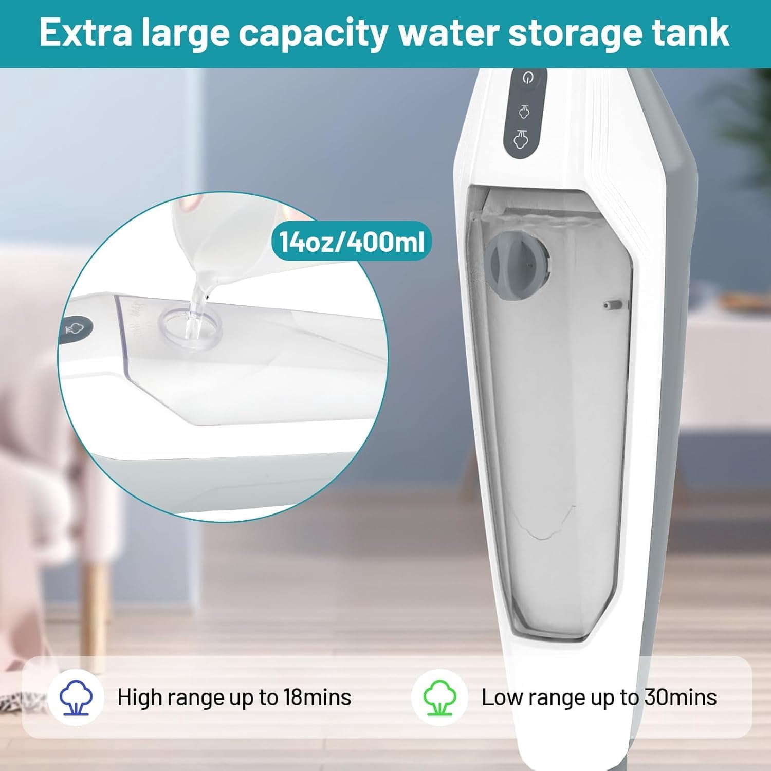 12-in-1 Steam Mop for Home - Handheld Floor Steamer with Attachments ...