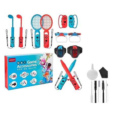 12 in 1 Switch Sports Accessories Bundle for Nintendo Switch Sports with BOLT AXTION Bundle