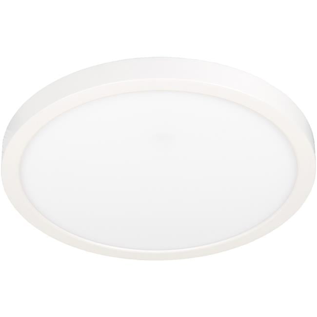 12 in. 22W 3CCT 90CRI Luke Round Alum Slim Trim LED Flush Mount Ceiling Light, White