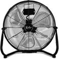 12 in. 3Speed HighVelocity Industrial Heavy Duty Metal Floor Fan in