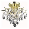 thumbnail image 1 of 12 in. Amelia 3 Lights Flush Mount Ceiling Light, Gold, 1 of 1