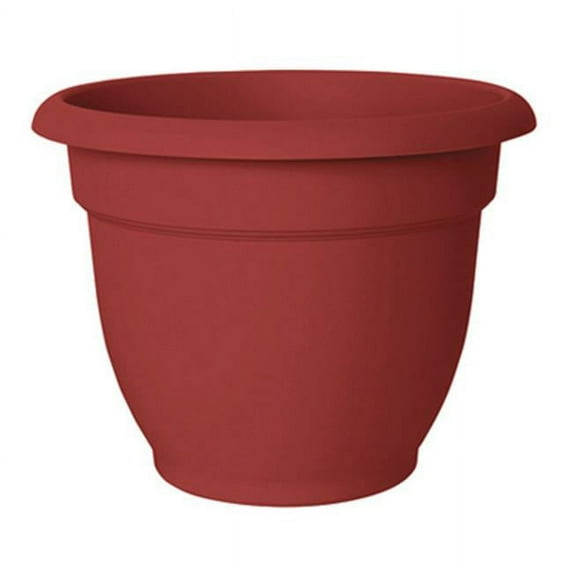 12 in. Ariana Bell Shaped Planter, Burnt Red