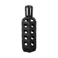 thumbnail image 1 of 12 in. Black Pierced Pattern Ceramic Vase, 1 of 1
