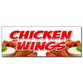 thumbnail image 1 of 12 in. Chicken Wingsdecal Sticker Crispy Spicy Buffalo Hot Dipping Sauce, 1 of 1