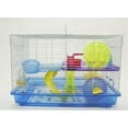 thumbnail image 1 of 12 in. Clear Plastic Hamster-Mice Cage in Blue, 1 of 1