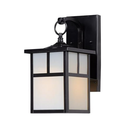 12 in. Coldwater 1-Light Outdoor Wall Lantern, Black