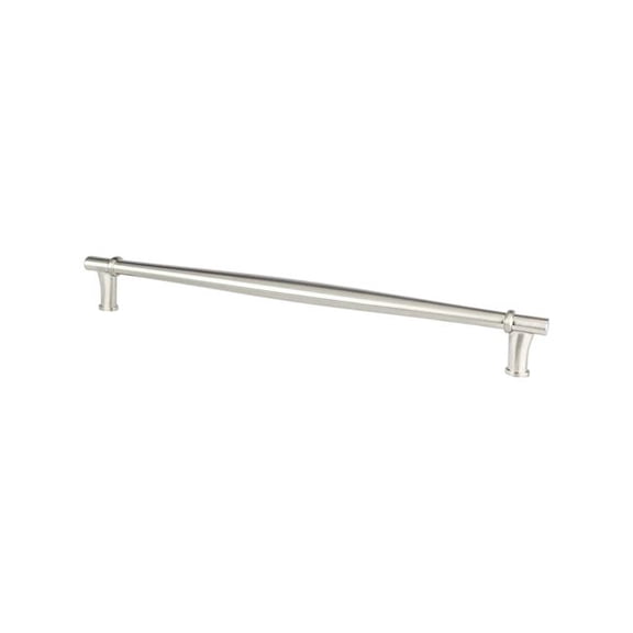 12 in. Dierdra Center to Center Brushed Nickel Appliance Door Pull