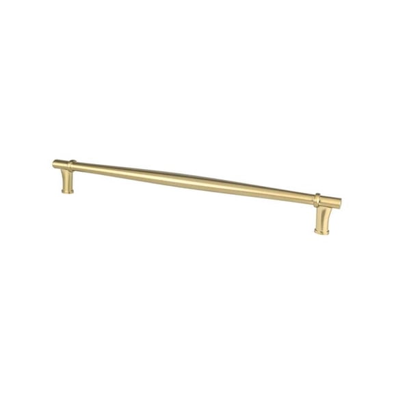 12 in. Dierdra Center to Center Modern Brushed Gold Appliance Door Pull