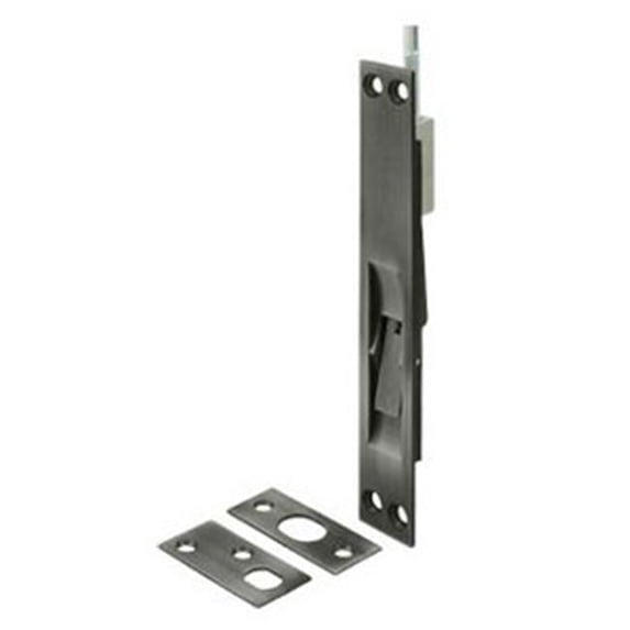 12 in. Extension Flush Bolt Heavy Duty Solid Brass - Oil Rubbed Bronze