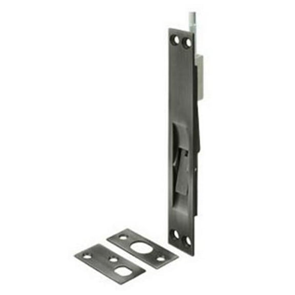 12 in. Extension Flush Bolt Heavy Duty Solid Brass - Oil Rubbed Bronze