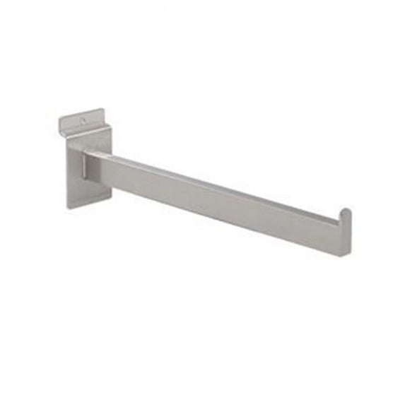 12 in. Faceout for Slatwall, Satin Nickel