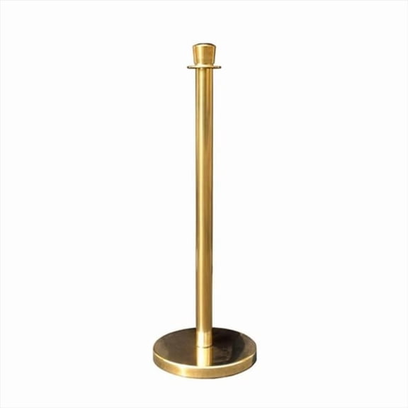 12 in. Flat Base Taper Gold Stainless Steel Post with Taper Post Ring