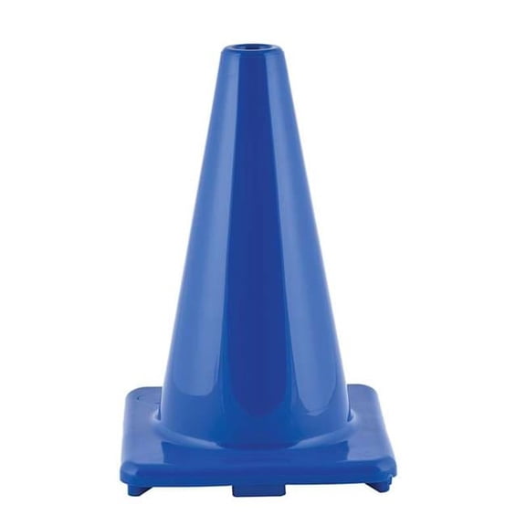 12 in. Flexible Vinyl Cone Weighted, Blue - 3 Each