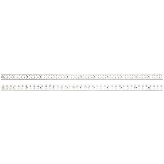 12 in. Full Flexible Steel Rule with 5R Style