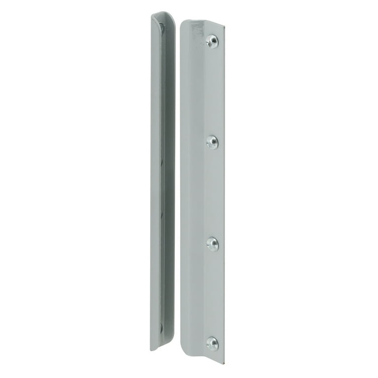 12 in. Gray Painted Steel Constructed Latch Shield, For Swing-In Doors (1-set) 12 in. Gray Painted Steel Constructed Latch Shield, For Swing-In Doors (1-set)