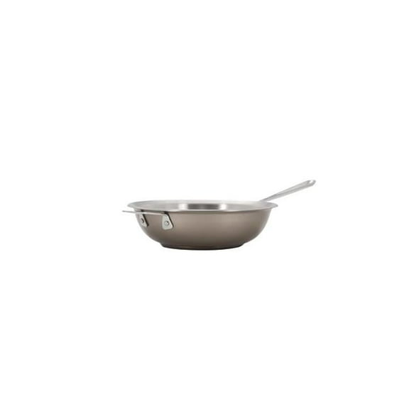 12 in. Hotstone Taupe Cucina Chefs Pan with Lid - Induction Bottom