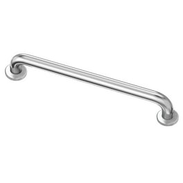 Lumex Chrome Knurled Grab Bar, Chrome, 18 Inch 2018A