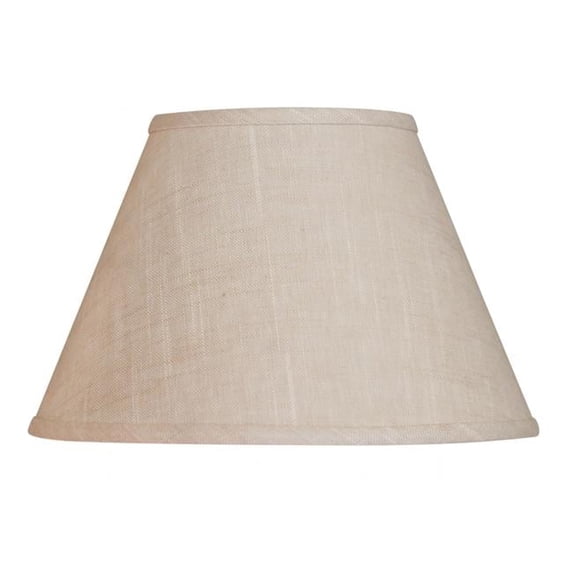 12 in. Light Wheat Premium Empire Slanted Linen Lampshade, Sto ash