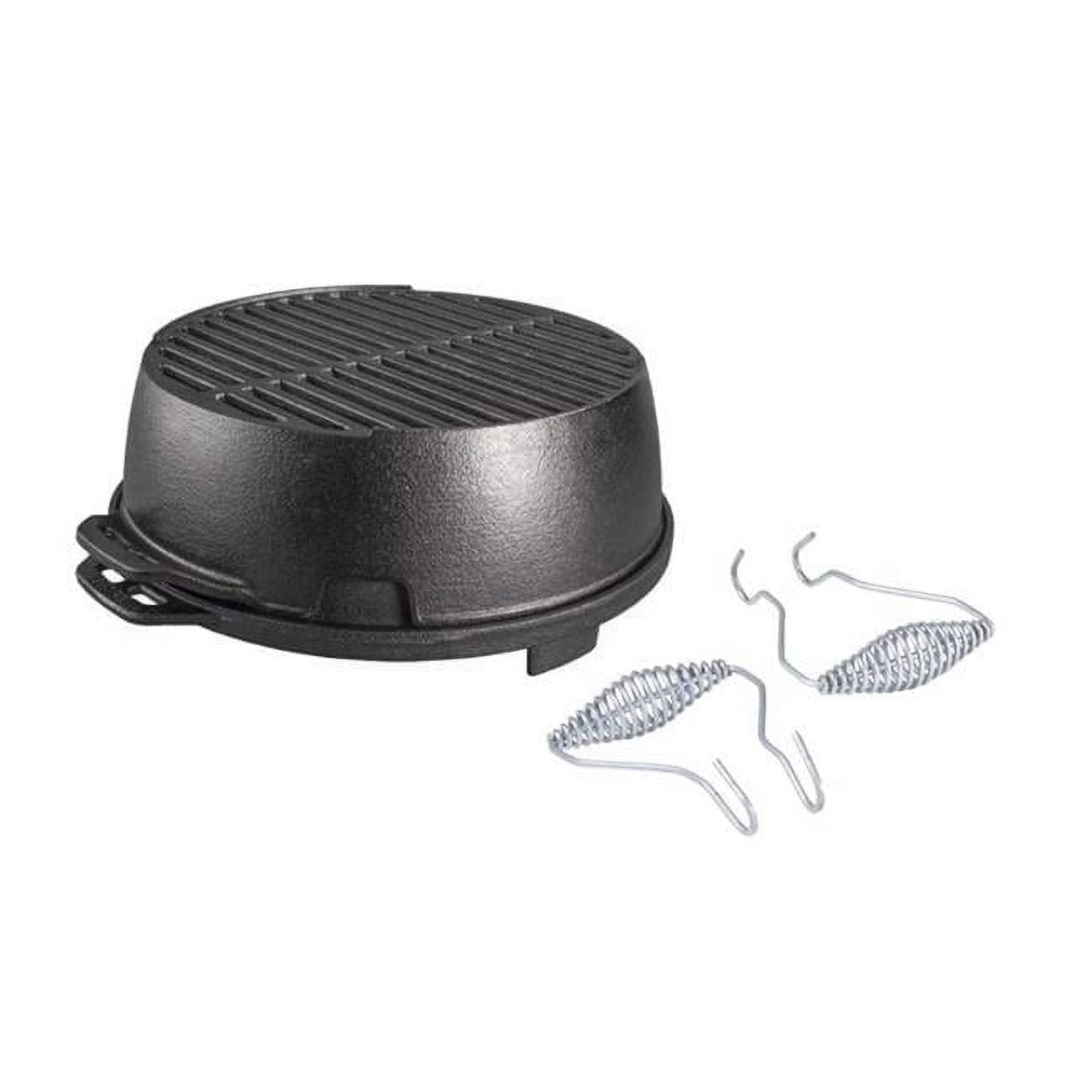 12 in. Lodge Kickoff Charcoal Grill, Black