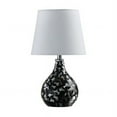 thumbnail image 1 of 12 in. Modern Swirl Table Lamp, Black & White, 1 of 1