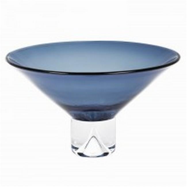 12 Mouth Blown Crystal Midnight Blue Centerpiece  Bowl