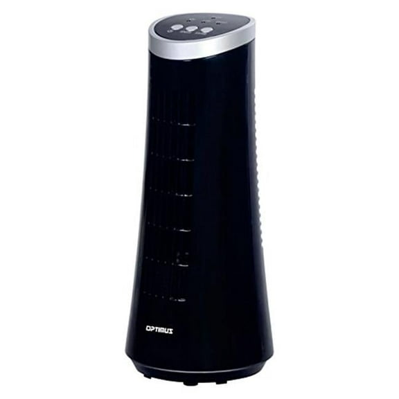 12 in. Slim Tower Fan, Black