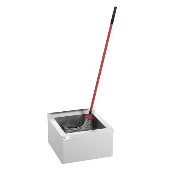 KoolMore 12 in. Stainless Steel Commercial Floor Mop Sink with Deep Basin, Bowl Size 19 x 22 x 12